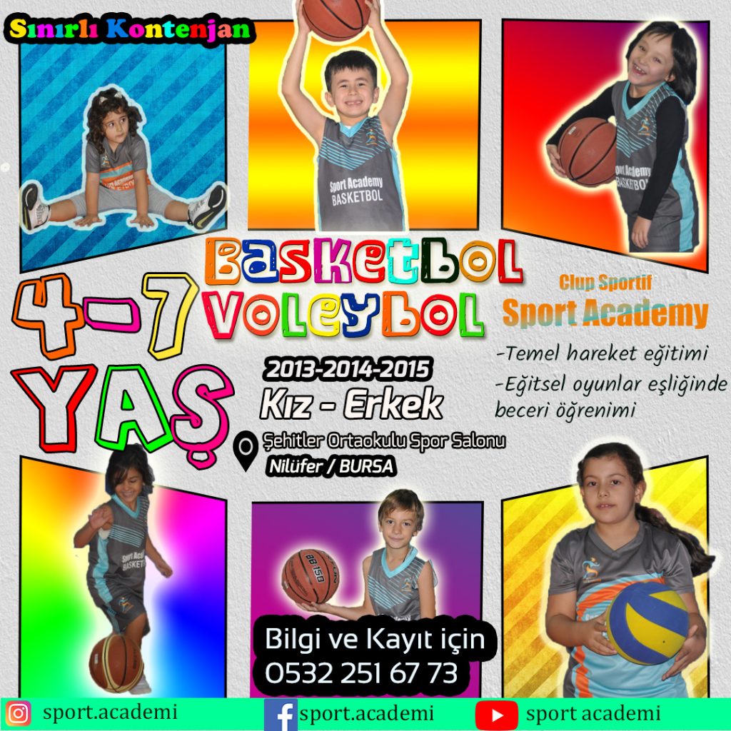 Bursa voleybol okulu bursa basketbol okulu
