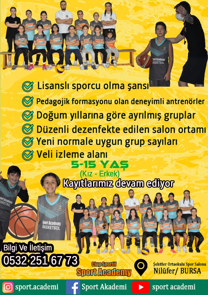 Bursa voleybol kursu, Bursa basketbol kursu